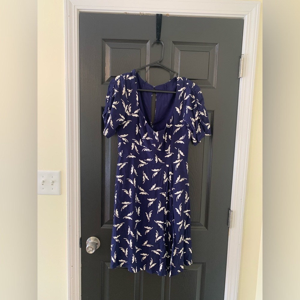 Maeve Navy and White Mini Dress